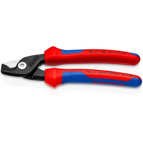 Knipex 160mm Step Cut Cable Shears 9512160