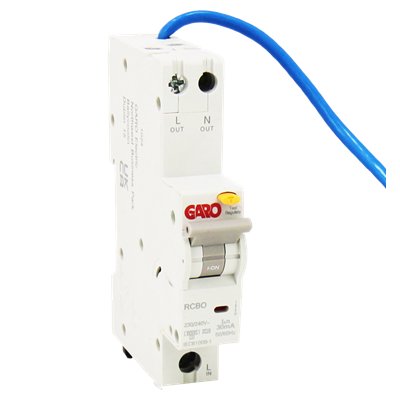 Garo 10A 1Mod B Curve 30mA Type A RCBO RCBOL1PB10